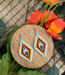 Diamond Single Feather Earrings