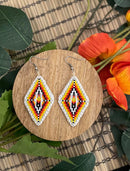 Diamond Single Feather Earrings