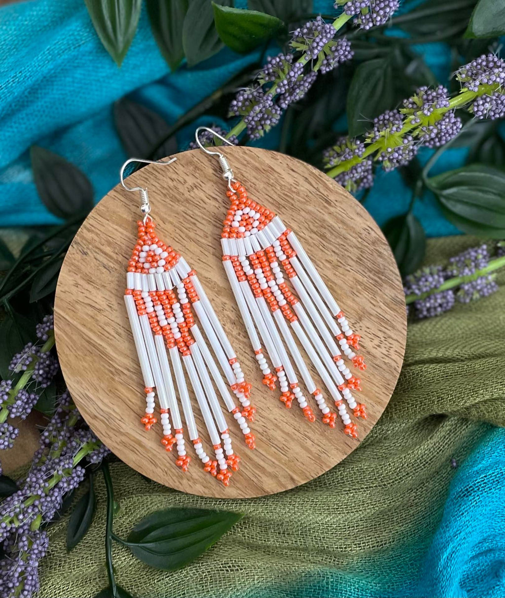 Beaded earrings outlet