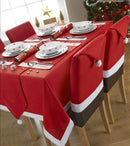 Santa Hat Chair Covers & Tablecloth  Set