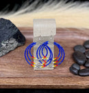 Triple Hoop Beaded Earrings