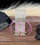 Double Hoop Beaded Earrings