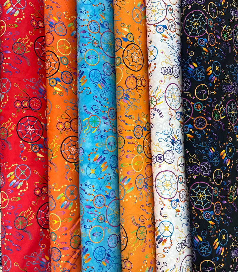 Colourful Dreamcatcher Fabric