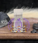 Triple Hoop Beaded Earrings