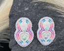 Teardrop/Heart Beaded Earrings