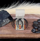 Triple Hoop Beaded Earrings