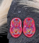 Teardrop/Heart Beaded Earrings