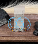 Double Hoop Beaded Earrings