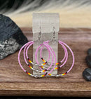 Triple Hoop Beaded Earrings