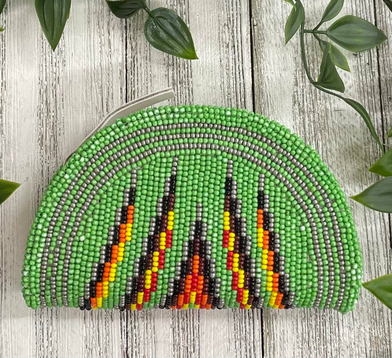 Large Beaded Coin Purse