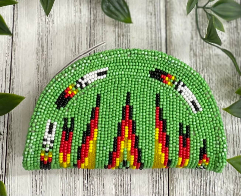 Large Beaded Coin Purse