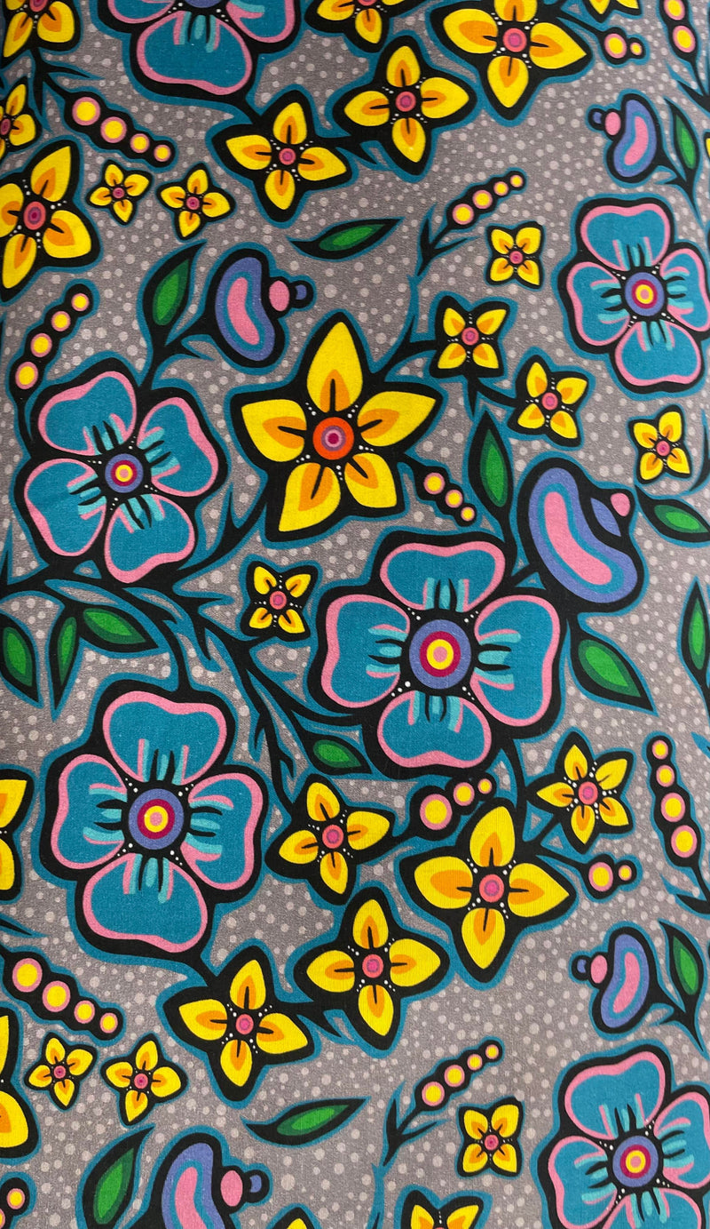 Ojibway Floral Fabric By Jackie Traverse 3