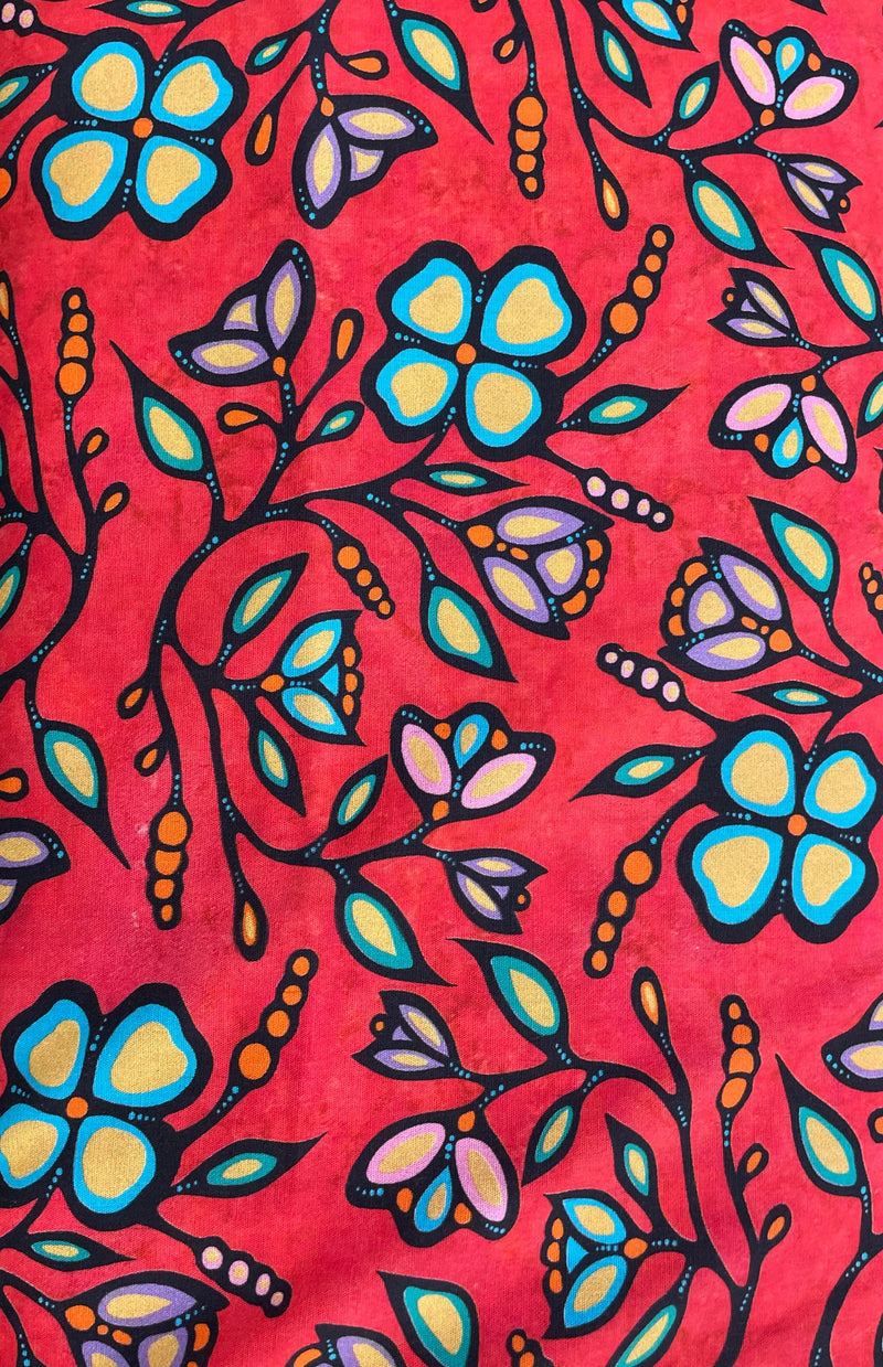 Ojibway Floral Fabric By Jackie Traverse 1