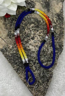 Rainbow Beaded Lanyard