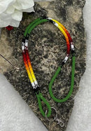 Rainbow Beaded Lanyard