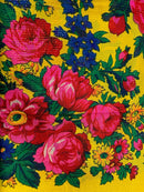 Metallic Floral Scarves