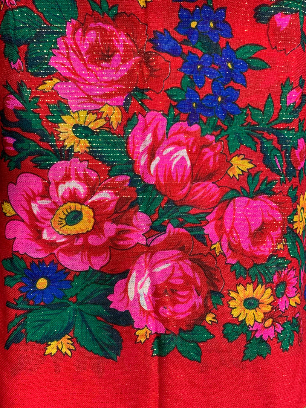 South American Floral Print Scarf – Foxyavenue