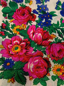 Metallic Floral Scarves