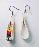 Feather Loop Beaded Earrings
