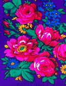 Non Metallic Floral Scarves