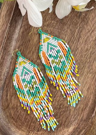 Triangle Colourful Earrings