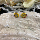 Beaded Stud Earrings