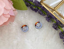 Beaded Stud Earrings