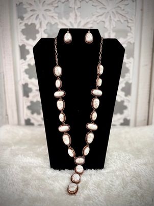 Marble Necklace & Earring Set