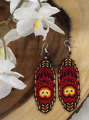 Beaded Bear Paw Earrings