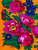 Non Metallic Floral Scarves