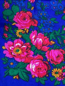 Non Metallic Floral Scarves