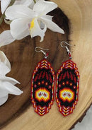 Beaded Bear Paw Earrings