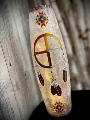 Lighted Glass Vase