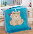 Sherpalined Animal Baby Blanket